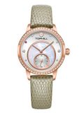 ĐỒNG HÔ TOPHILL TE036L.NS3237 Nữ dây da máy Quartz kính Sapphire Size 30mm 3ATM