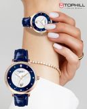 ĐỒNG HỒ TOPHILL TE062L.ML3387 Nữ Máy quartz(pin) Dây da Kính sapphire 3ATM