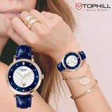 ĐỒNG HỒ TOPHILL TE062L.ML3387 Nữ Máy quartz(pin) Dây da Kính sapphire 3ATM