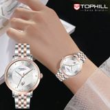 ĐỒNG HỒ TOPHILL TE062L.M7687 Nữ Máy quartz(pin) Dây thép 316L Kính sapphire 3ATM
