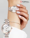 ĐỒNG HỒ TOPHILL TE062L.M7687 Nữ Máy quartz(pin) Dây thép 316L Kính sapphire 3ATM