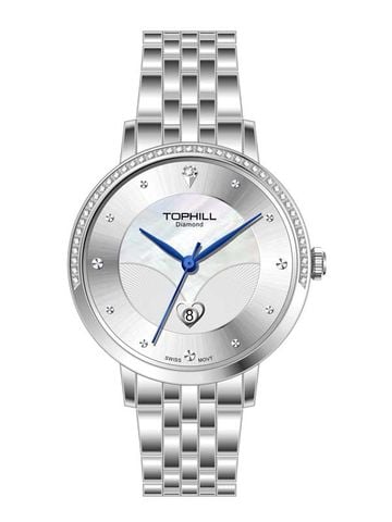 ĐỒNG HỒ TOPHILL TE062L.M1687 Nữ Máy quartz(pin) Dây thép 316L Kính sapphire 5ATM