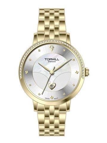 ĐỒNG HỒ TOPHILL TE062L.M2687 Nữ Máy quartz(pin) Dây thép 316L Kính sapphire 3ATM