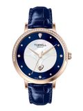 ĐỒNG HỒ TOPHILL TE062L.ML3387 Nữ Máy quartz(pin) Dây da Kính sapphire 3ATM