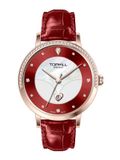 ĐỒNG HỒ TOPHILL TE062L.MR3787 Nữ Máy quartz (pin) Dây da Kính sapphire 3ATM