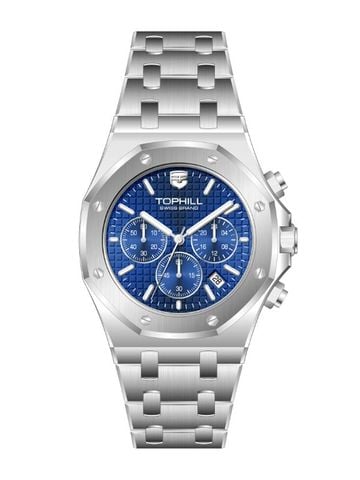 ĐỒNG HỒ TOPHILL TL026G.S1152 Nam dây thép 316L Máy quartz Kính sapphire 5ATM