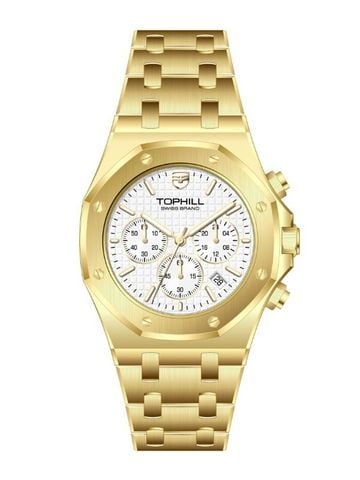 ĐỒNG HỒ TOPHILL TL026G.S2152 Nam dây thép 316L Máy quartz Kính sapphire 5ATM