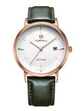 ĐỒNG HỒ TOPHILL TS001M.PG3252 Nam dây da máy Quartz kính Sapphire Size 40mm 5ATM