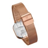 ĐỒNG HỒ TOPHILL TS003L.S3292 Nữ dây Lưới máy Quartz kính Sapphire Size 27x27mm 3ATM