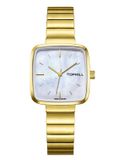 ĐỒNG HỒ TOPHILL TS008L.S2252 Nữ dây thép 316L máy Quartz kính Sapphire Size 28x29mm 3ATM