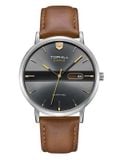 ĐỒNG HỒ TOPHILL TS019G.PZ1052 Nam dây da máy Quartz kính Sapphire Size 40mm 5ATM