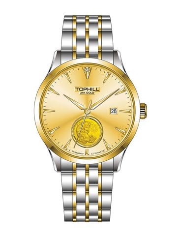 ĐỒNG HỒ TOPHILL TU012G.S6958 Nam Kính Sapphire Size 40,5mm 5ATM