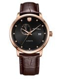 ĐỒNG HỒ TOPHILL TW061G.PZ3158 Nam dây da máy Automatic kính Sapphire Size 42mm 5ATM