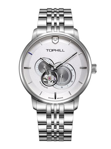 ĐỒNG HỒ TOPHILL TW066G.S1258 Nam dây thép 316L máy Automatic kính Sapphire Size 43mm 5ATM