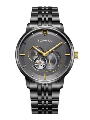 ĐỒNG HỒ TOPHILL TW066G.S5158 Nam dây Thép 316L máy Automatic kính Sapphire Size 43mm 5ATM