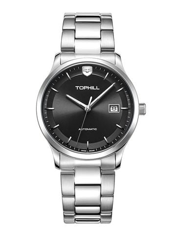ĐỒNG HỒ TOPHILL TW076G.S1158 Nam dây Thép 316L máy Automatic kính Sapphire Size 41mm 5ATM