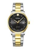 ĐỒNG HỒ TOPHILL TW076G.S6158 Nam dây thép 316L máy Automatic kính Sapphire Size 41mm 5ATM