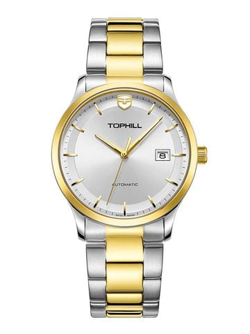 ĐỒNG HỒ TOPHILL TW076G.S6658 Nam dây Thép 316L máy Automatic kính Sapphire Size 41mm 5ATM