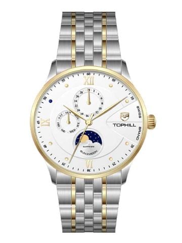ĐỒNG HỒ TOPHILL TW085G.S6262 Nam Máy Quartz(pin) Kính sapphire Size 40mm 5ATM