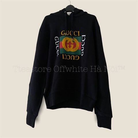 Áo Hoodie Gucci Logo Print Hàng Best