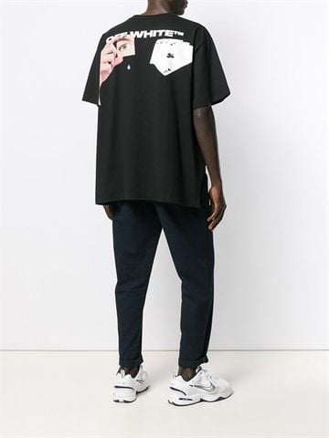 Áo Offwhite Hand Poker Print T-Shirt Aw19