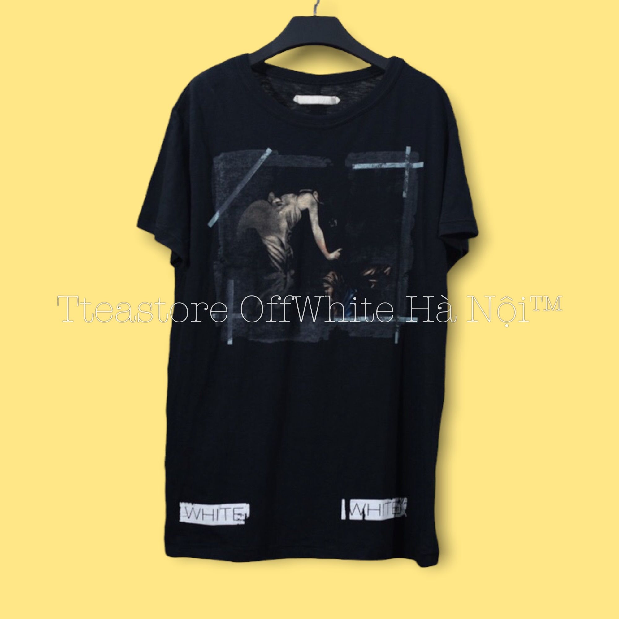 Off white annunciation tee hotsell