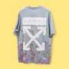 Áo Off Whitr Galaxy Blue Sky T-shirt Xanh