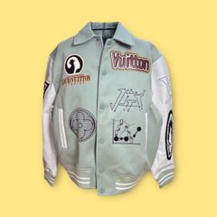 Áo Luis Vuitton Varsity Leather Blouson LV