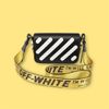 Túi Off White Binder Clip Bag Black sọc tròn đen ss21