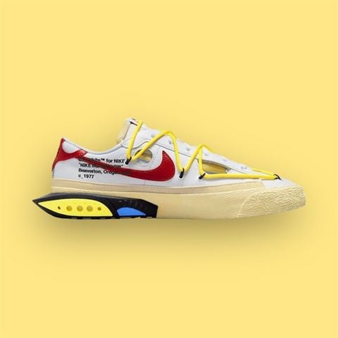 Giày Off White x Nike Blazer Low 77 “White and University Red” Shoes