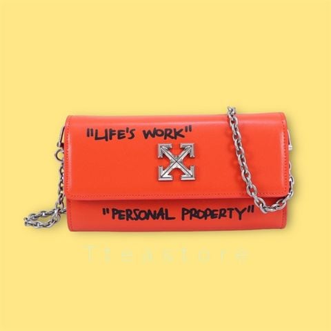 Túi Off White Jitney 0.5 Shoulder Quote “Life’s Work” Bag
