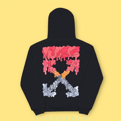 Áo Off White Hoodie Marker Red