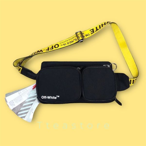Túi Off White Crossbody Rectangle Yellow Strap Bag (No Box) Tteastore