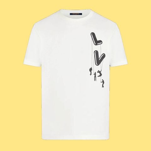 Áo Floating LV Printed T-shirt