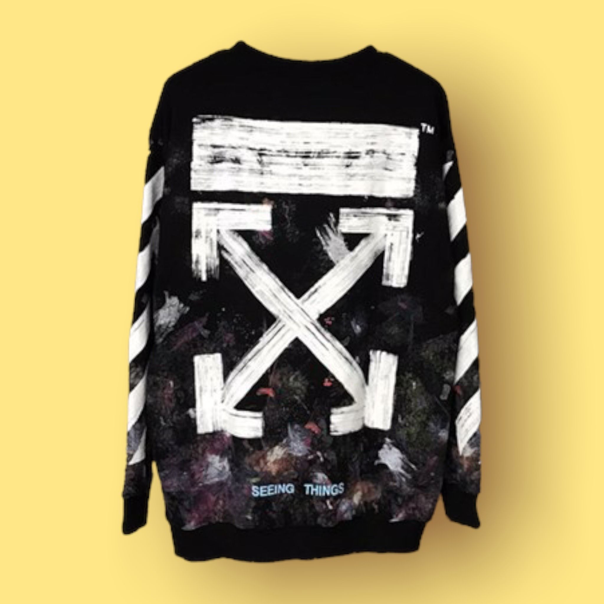 Off white clearance sweater galaxy