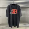 Balenciaga Flame T-shirt in black and red vintage jersey