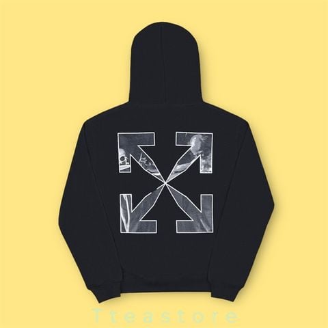 Áo Off White Hoodie Caravaggio Arrows Black