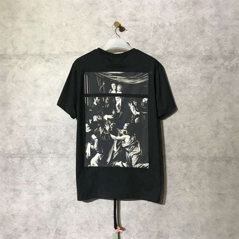 Áo Offwhite Caravaggio Square print T-shirt