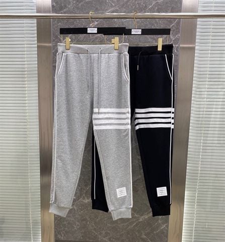 Thom Brown - Four Bar Slogan Patch Sweatpants