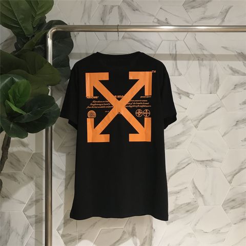 OffWhite Orange Arrows Embroidery Logo T-Shirt