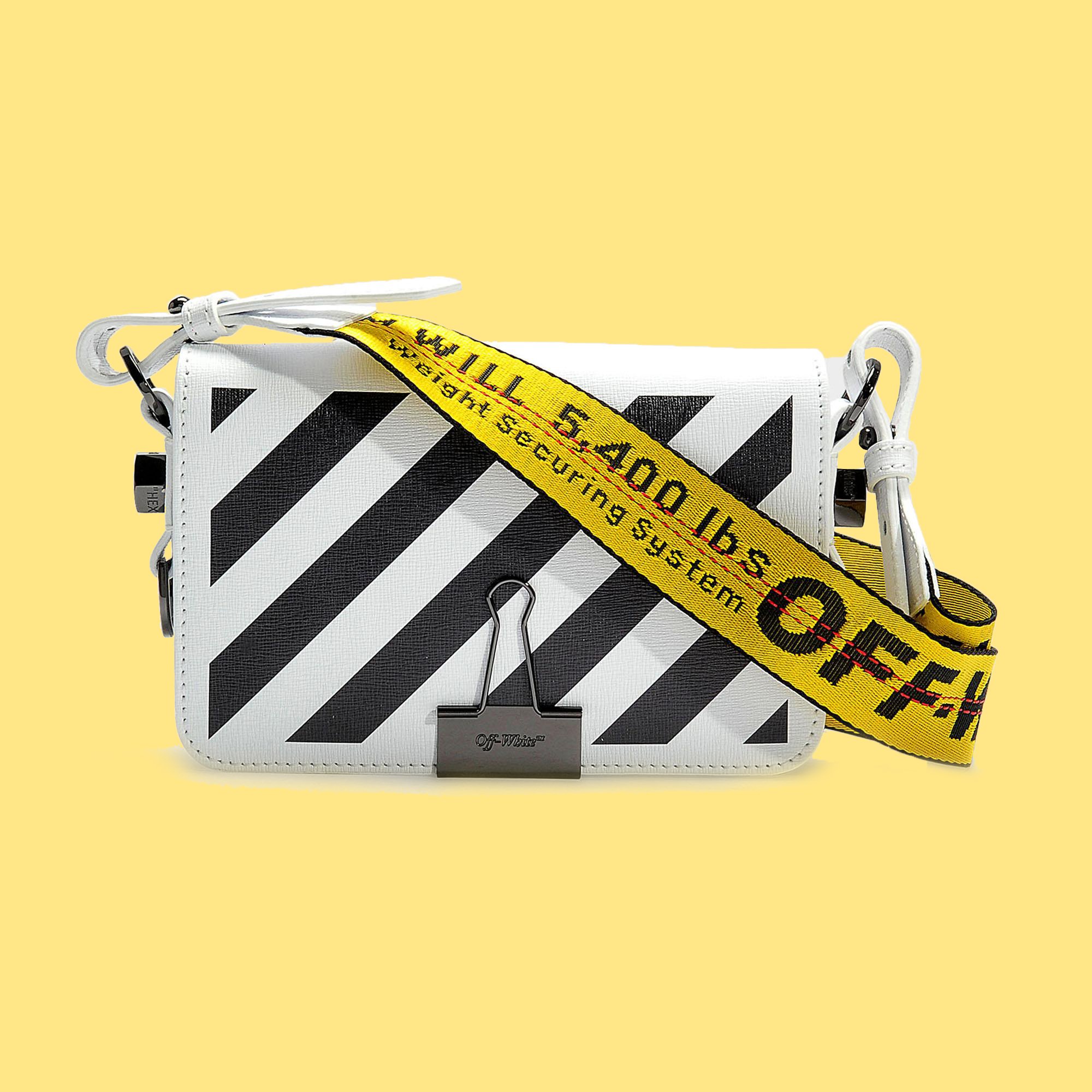 Túi Off White Trắng Diag Mini Flap Bag