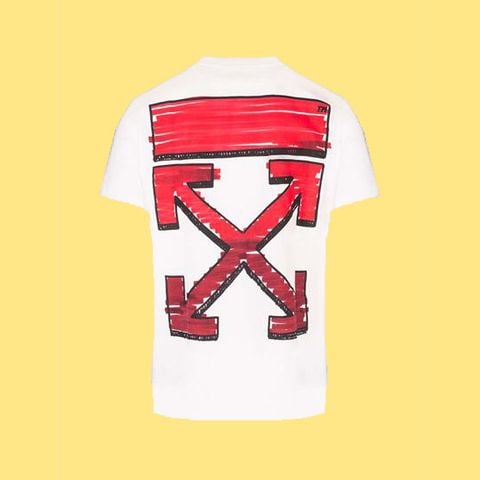 Áo Off white Marker Signatural Red T-shirt