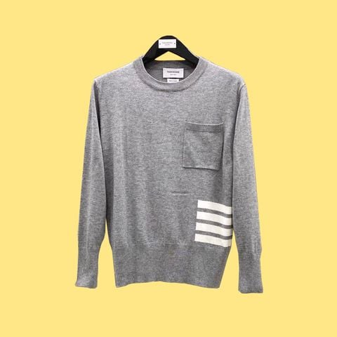 Thom Browne - Four Bar Stripe Merino Wool Sweater