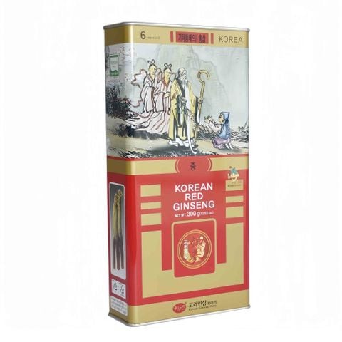 Hồng Sâm Củ Khô KGS Korean Red Ginseng Punggi Hộp Thiếc 300gr