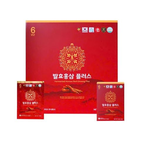 Nước Hồng Sâm Lên Men Hàn Quốc Ginseng King Fermented Korean Red Ginseng Plus (30 gói x 50ml)