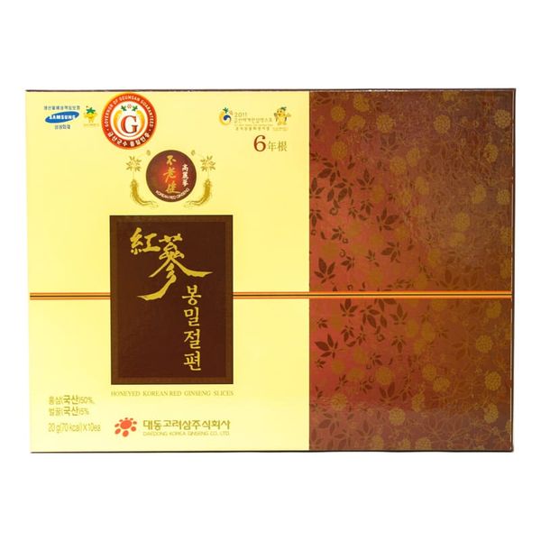 Hồng Sâm Thái Lát Tẩm Mật Ong Daedong Honeyed Korean Red Ginseng Slice (5 gói x 20gr)