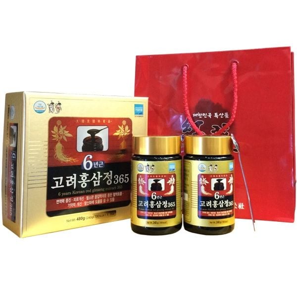 Cao Hồng Sâm Taewoong Food 6 Years Korean Red Ginseng Extract 365 (240gr x 2 lọ)