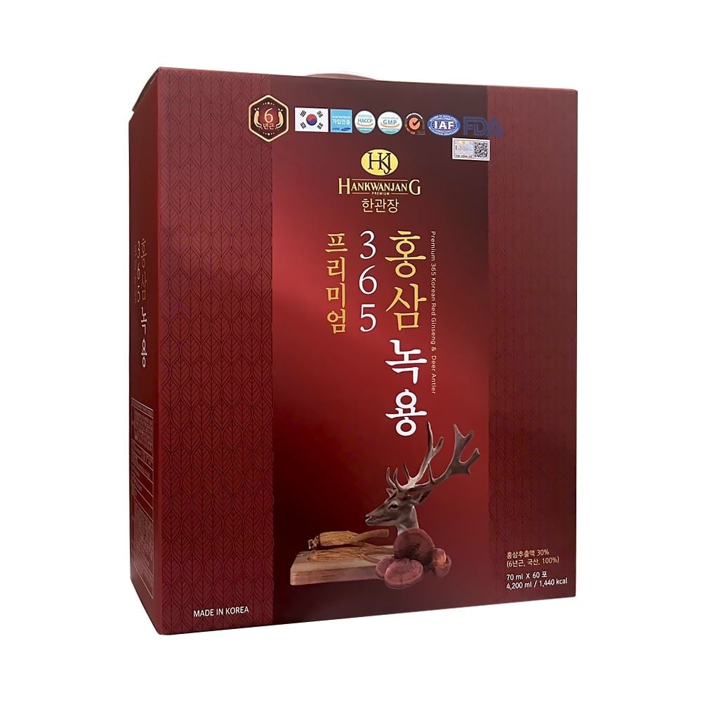 Nước Hồng Sâm Nhung Hươu Linh Chi 365 Korean Red Ginseng & Cordyceps