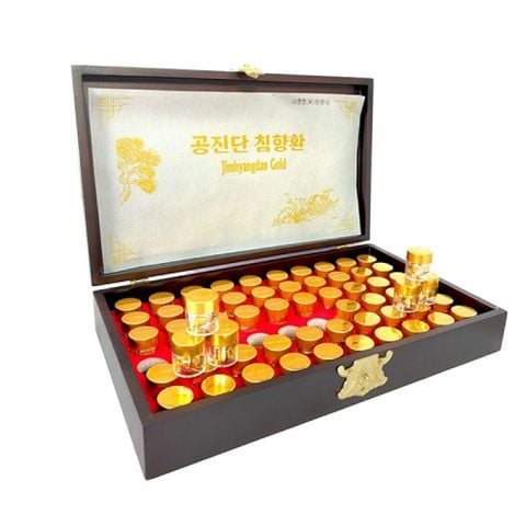 Hoạt Huyết Dưỡng Não Trầm Hương Jimhyangdan Gold Hộp Gỗ 60 Viên