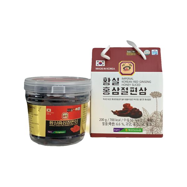 Hồng Sâm Thái Lát Tẩm Mật Ong NongHyup Imperial Korean Red Ginseng Honey Sliced Hàn Quốc 200gr